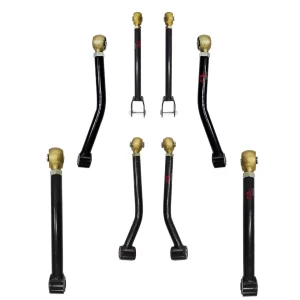 2.5-4.5 inch Lift Adjustable Ball Joint Short Control Arms set of 8 Arms For 2007-2018 Jeep Wrangler JK 2&4 doors