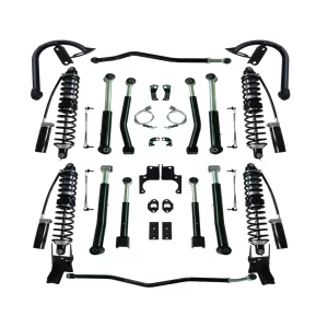 2007-2018 Jeep Wrangler JK 4 inch Lift Suspension Kit Front & Rear Shocks Control Short Arm with Track Bar and Sway Link 