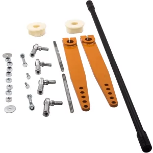 GHS Front Sway Bar Kit Antirock with Steel Arms Compatible for Jeep Wrangler LJ / TJ