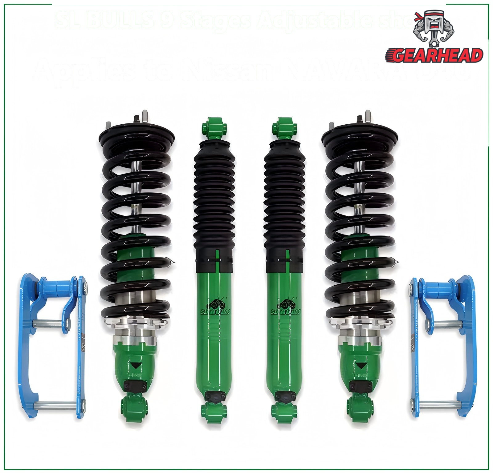 Nissan Navara D40 2005-2015 STR 9000 series adjustable suspension lift kit
